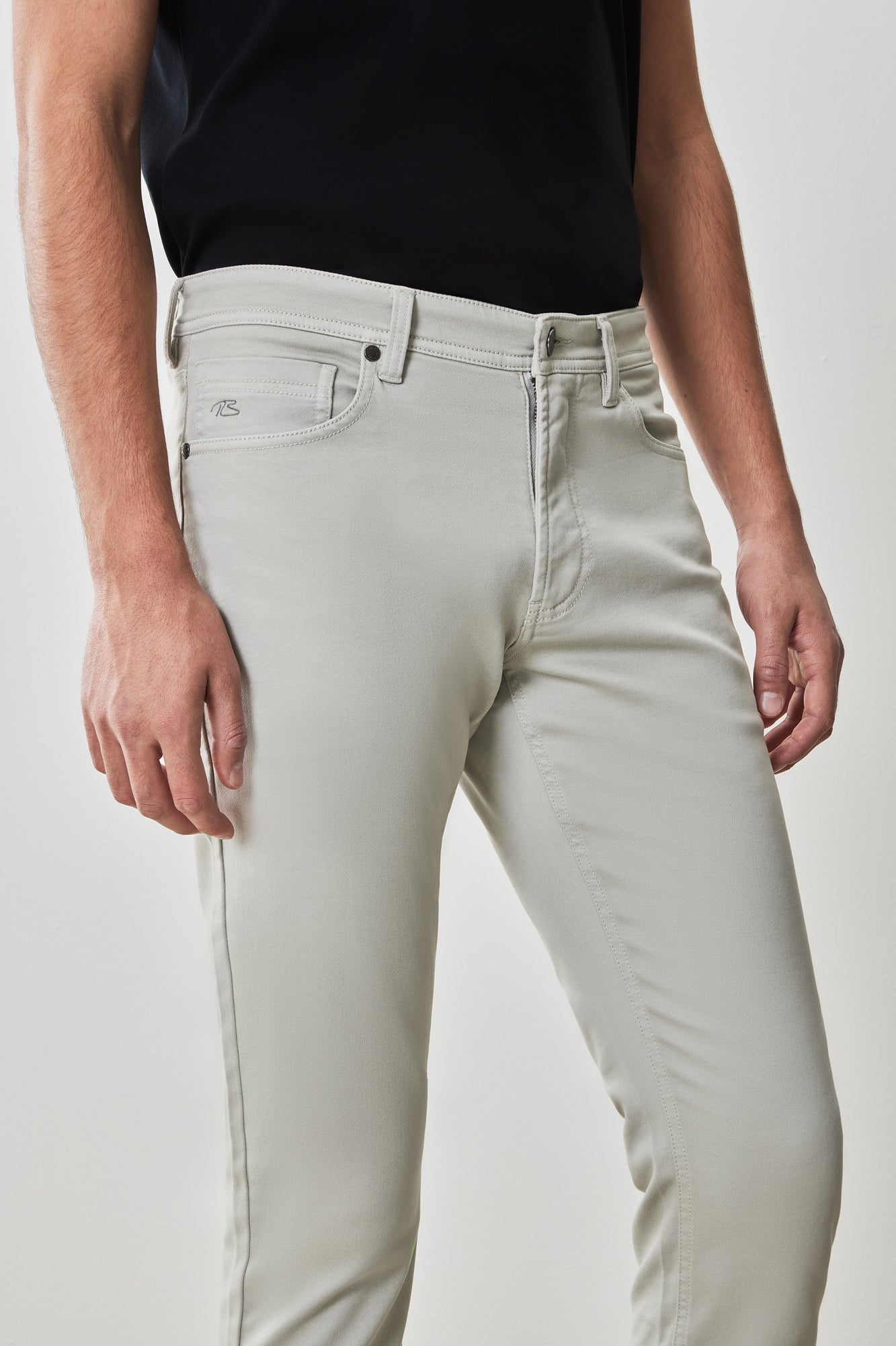Pantalon 5 poches pour homme par Robert Barakett | RB41221 Linear Pierre | Machemise.ca, vêtements mode pour hommes