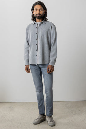 Surchemise pour homme par Robert Barakett | RB41514 Paolo Gris Clair | Machemise.ca, vêtements mode pour hommes