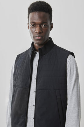 Veste matelassé pour homme par Robert Barakett | RB41541 Fremantle Noir | Machemise.ca, vêtements mode pour hommes