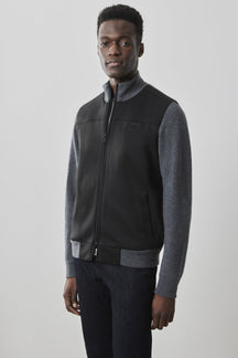 Veste entièrement zippé pour homme par Robert Barakett | RB41555 Cooper Anthracite | Machemise.ca, vêtements mode pour hommes