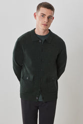 Cardigan pour homme par Robert Barakett | Bristol RB41567 Olive | Boutique Vvög, vêtements mode pour homme et femme