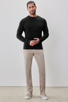 Chandail à manches longues col rond pour homme par Robert Barakett | Watertown RB41569 Noir | Machemise.ca, vêtements mode pour hommes