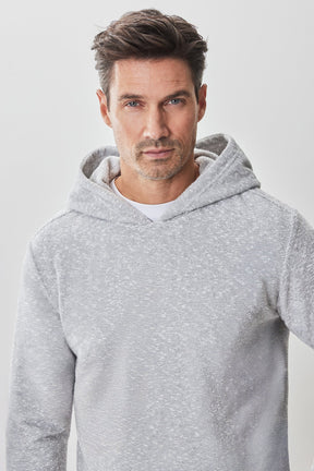 Coton ouaté rayé pour homme par Robert Barakett | RB51049 Ramsen Gris | Machemise.ca, vêtements mode pour hommes