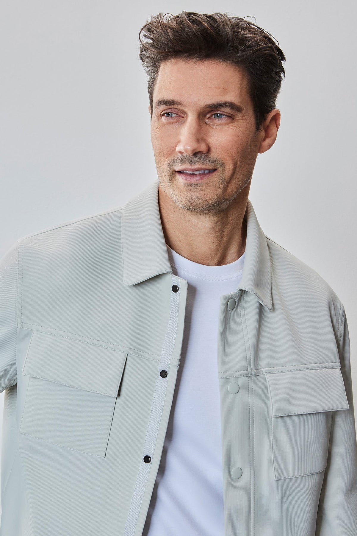 Surchemise style denim pour homme par Robert Barakett | RB51062 Fremantle Pierre | Machemise.ca, vêtements mode pour hommes