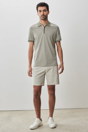 Polo à fermeture éclair recouverte pour homme par Robert Barakett | RB51084 Whistler Pastel | Machemise.ca, vêtements mode pour hommes