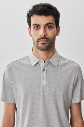 Polo pour homme par Robert Barakett | RB51107 Roscoe Gris | Machemise.ca, vêtements mode pour hommes