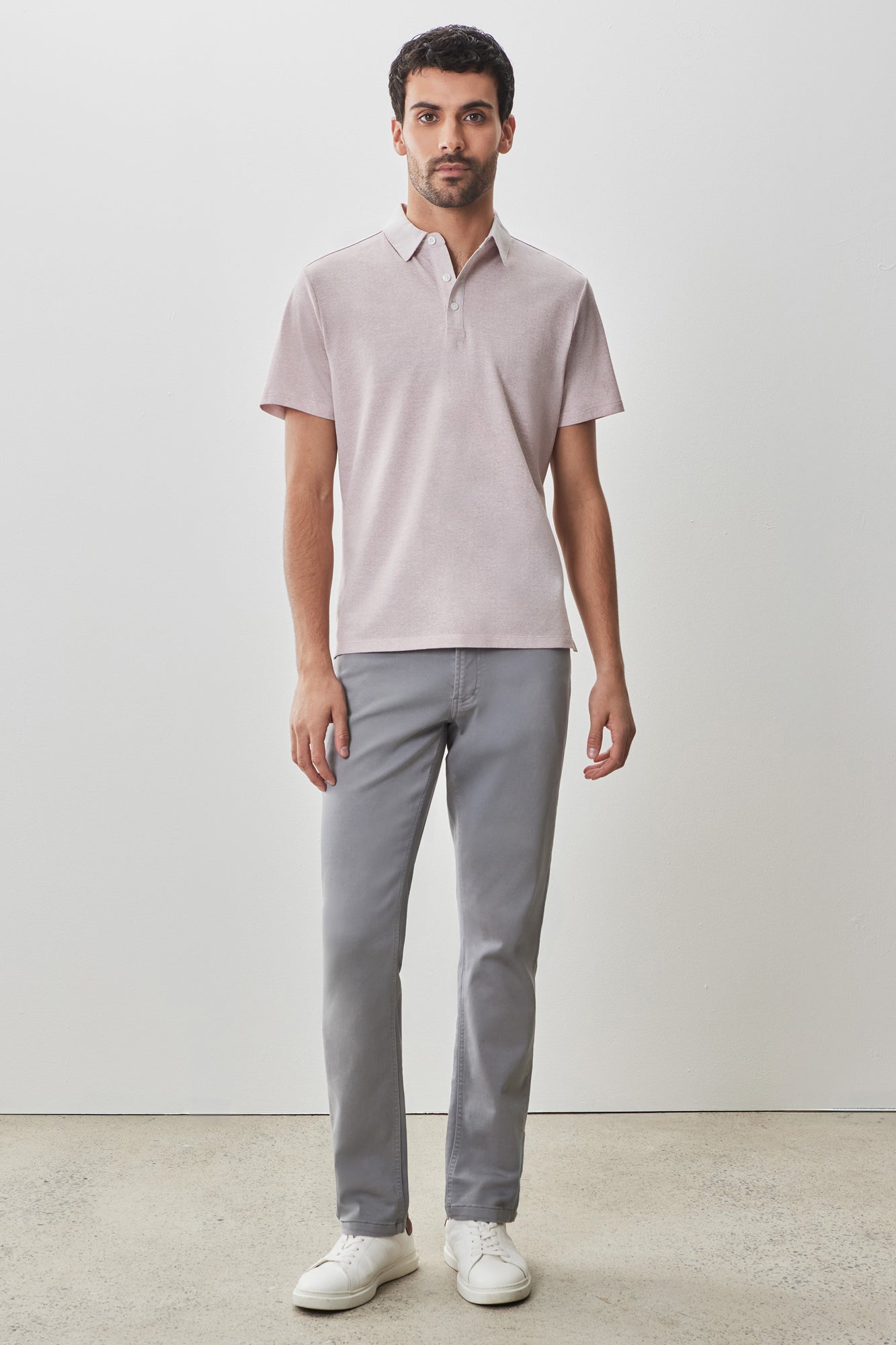 Polo pour homme par Robert Barakett | RB51107 Roscoe Rose | Machemise.ca, vêtements mode pour hommes
