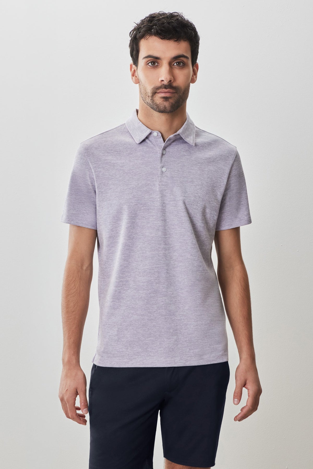 Polo pour homme par Robert Barakett | RB51110 Duke Lavande | Machemise.ca, vêtements mode pour hommes
