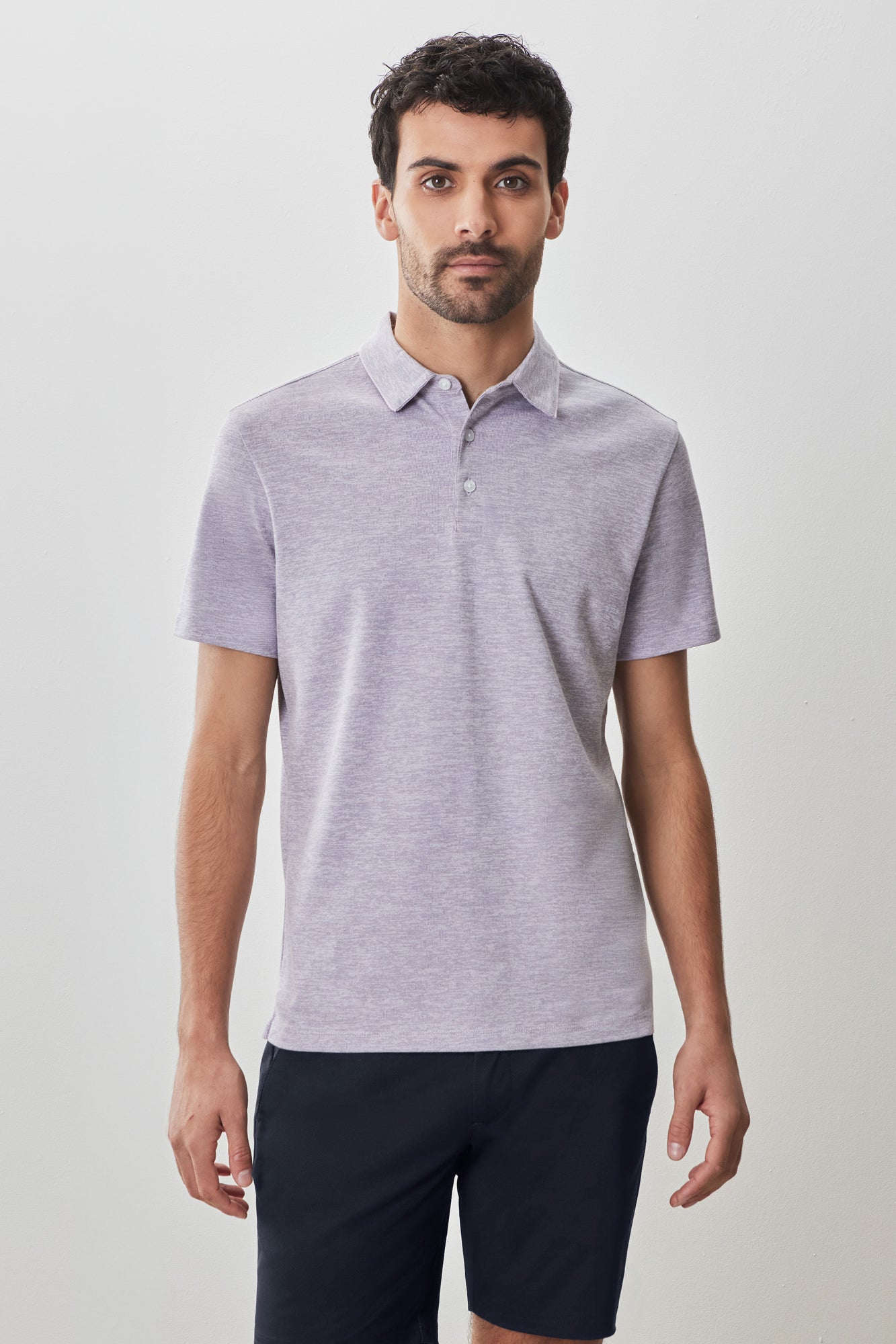 Polo pour homme par Robert Barakett | RB51110 Duke Lavande | Machemise.ca, vêtements mode pour hommes