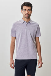 Polo pour homme par Robert Barakett | RB51110 Duke Lavande | Machemise.ca, vêtements mode pour hommes