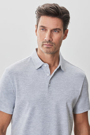 Polo pour homme par Robert Barakett | RB51110 Duke Gris Clair | Machemise.ca, vêtements mode pour hommes