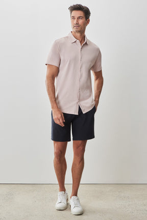 Chemise en tricot pour homme par Robert Barakett | RB51113 Booker Corail | Machemise.ca, vêtements mode pour hommes