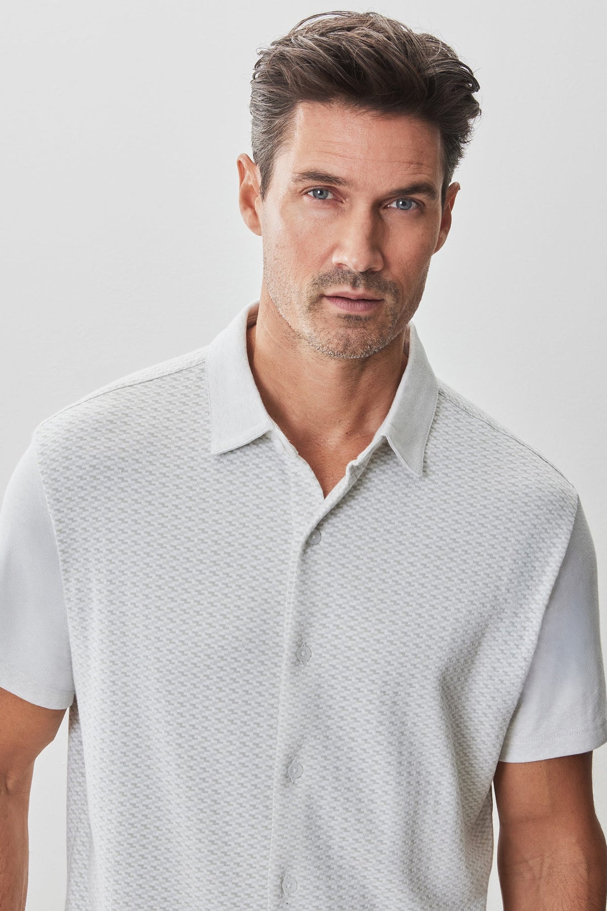 Chemise en tricot pour homme par Robert Barakett | RB51113 Booker Vert Dégradé | Machemise.ca, vêtements mode pour hommes
