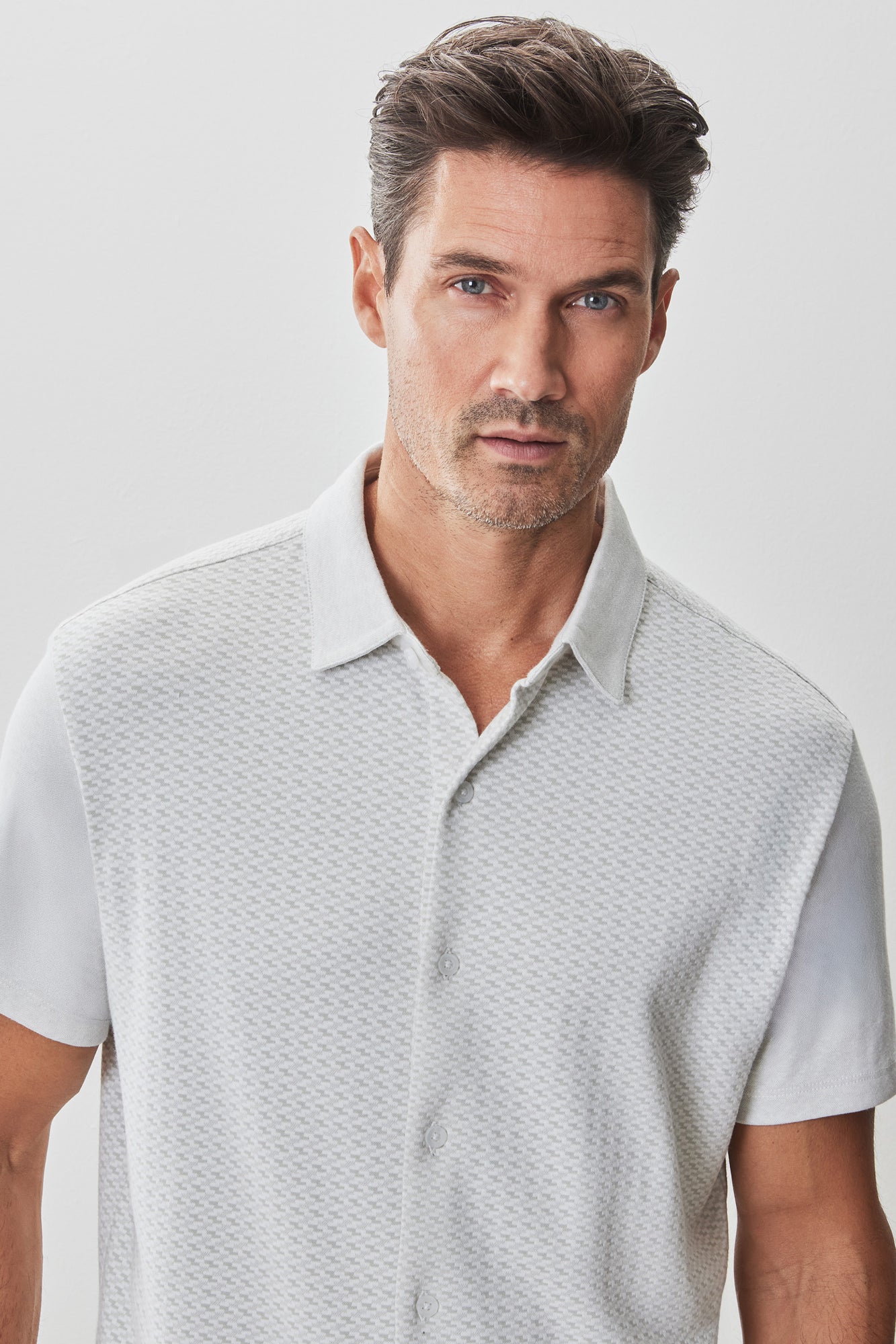 Chemise en tricot pour homme par Robert Barakett | RB51113 Booker Vert Dégradé | Machemise.ca, vêtements mode pour hommes