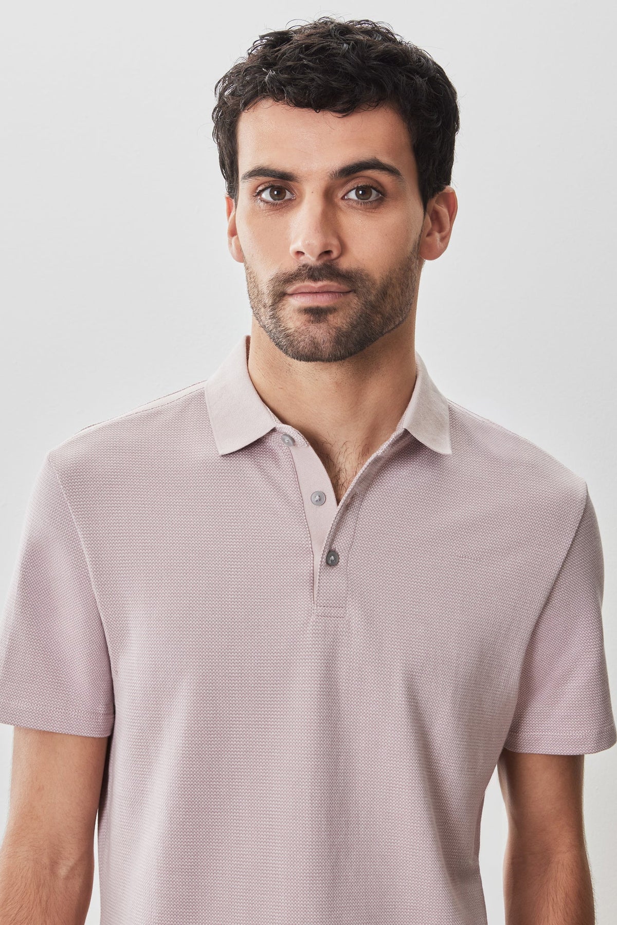Polo pour homme par Robert Barakett | Modesto RB51125 Rose Clair | Machemise.ca, vêtements mode pour hommes