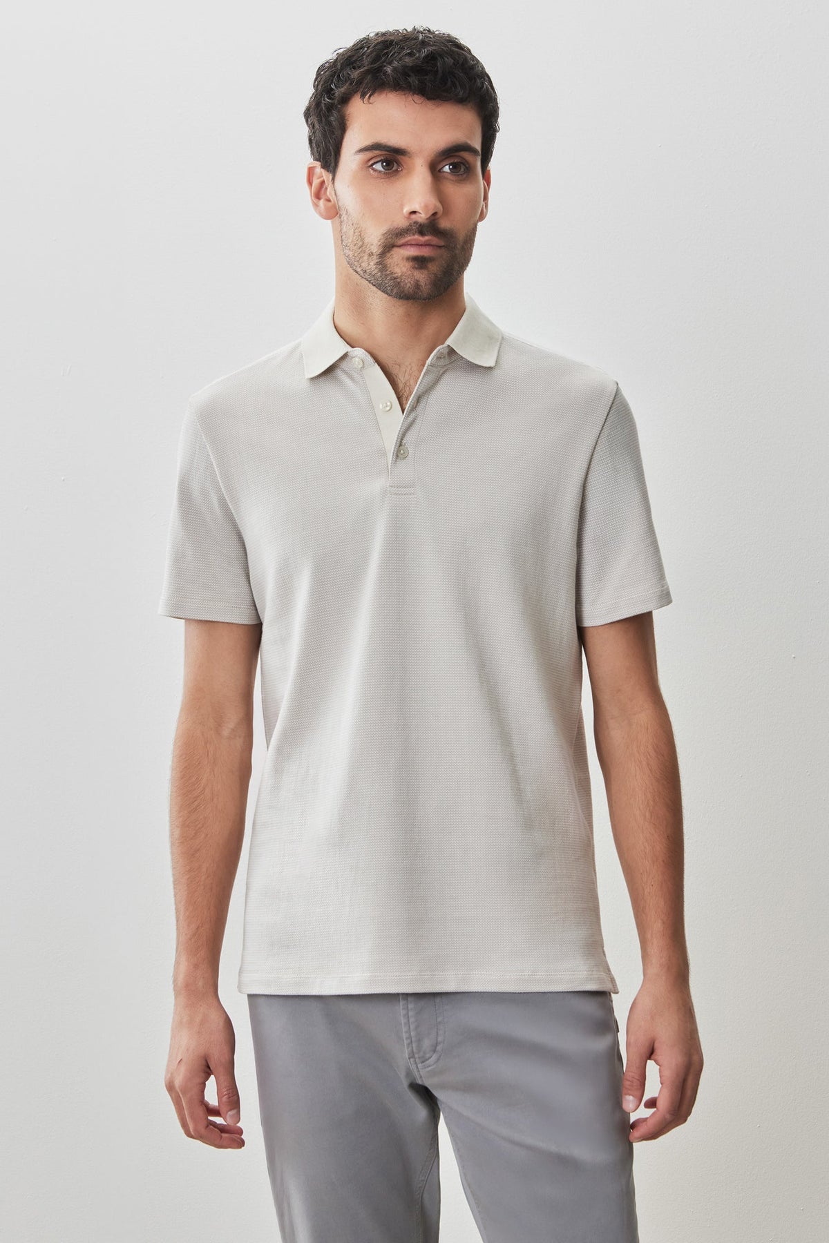 Polo pour homme par Robert Barakett | Modesto RB51125 Sable | Machemise.ca, vêtements mode pour hommes