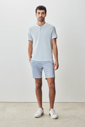 Pull Henley pour homme par Robert Barakett | RB51166 Tessio Bleu Clair | Machemise.ca, vêtements mode pour hommes