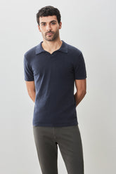 Polo à manches courtes pour homme par Robert Barakett | RB51196 South Shore Bleu Marine | Machemise.ca, vêtements mode pour hommes