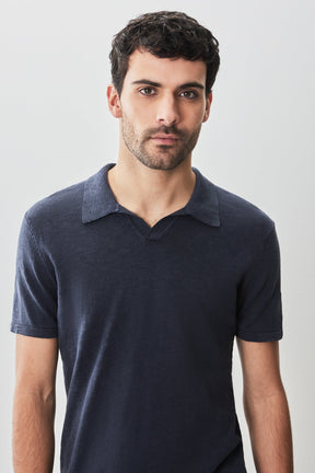 Polo à manches courtes pour homme par Robert Barakett | RB51196 South Shore Bleu Marine | Machemise.ca, vêtements mode pour hommes