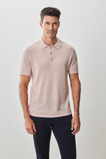 Polo pour homme par Robert Barakett | Skelling RB51204 Corail | Machemise.ca, vêtements mode pour hommes