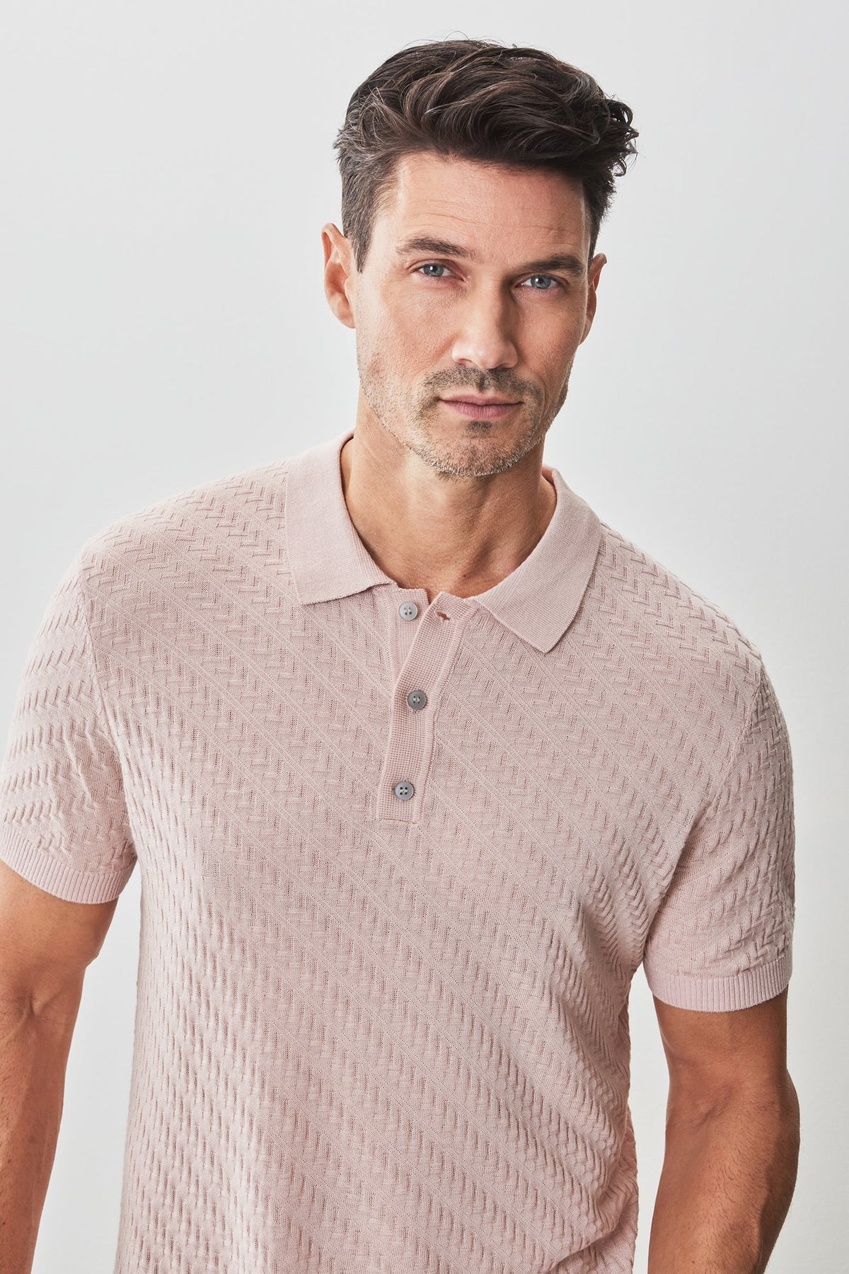 Polo pour homme par Robert Barakett | Skelling RB51204 Corail | Machemise.ca, vêtements mode pour hommes