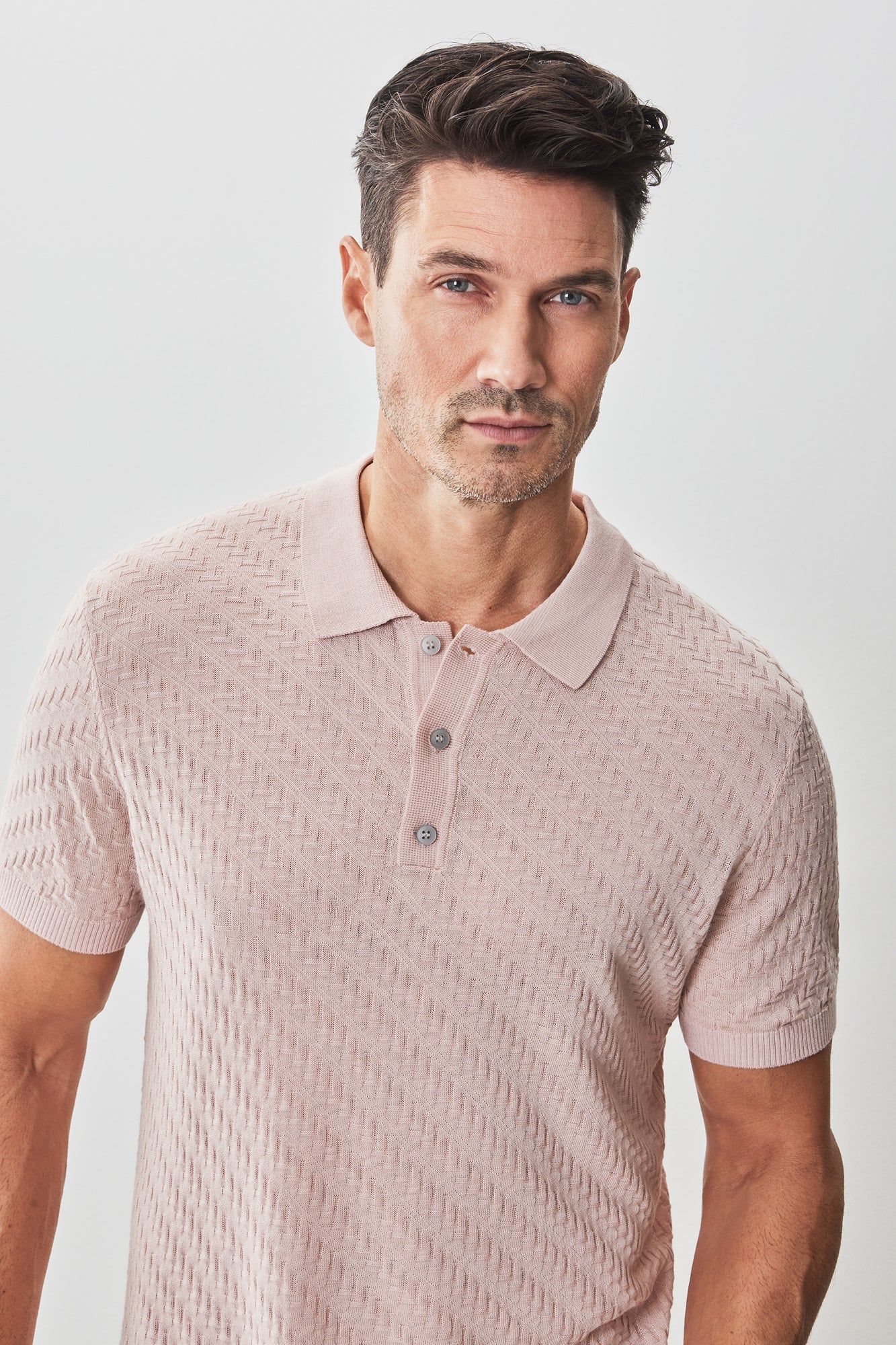 Polo pour homme par Robert Barakett | Skelling RB51204 Corail | Machemise.ca, vêtements mode pour hommes