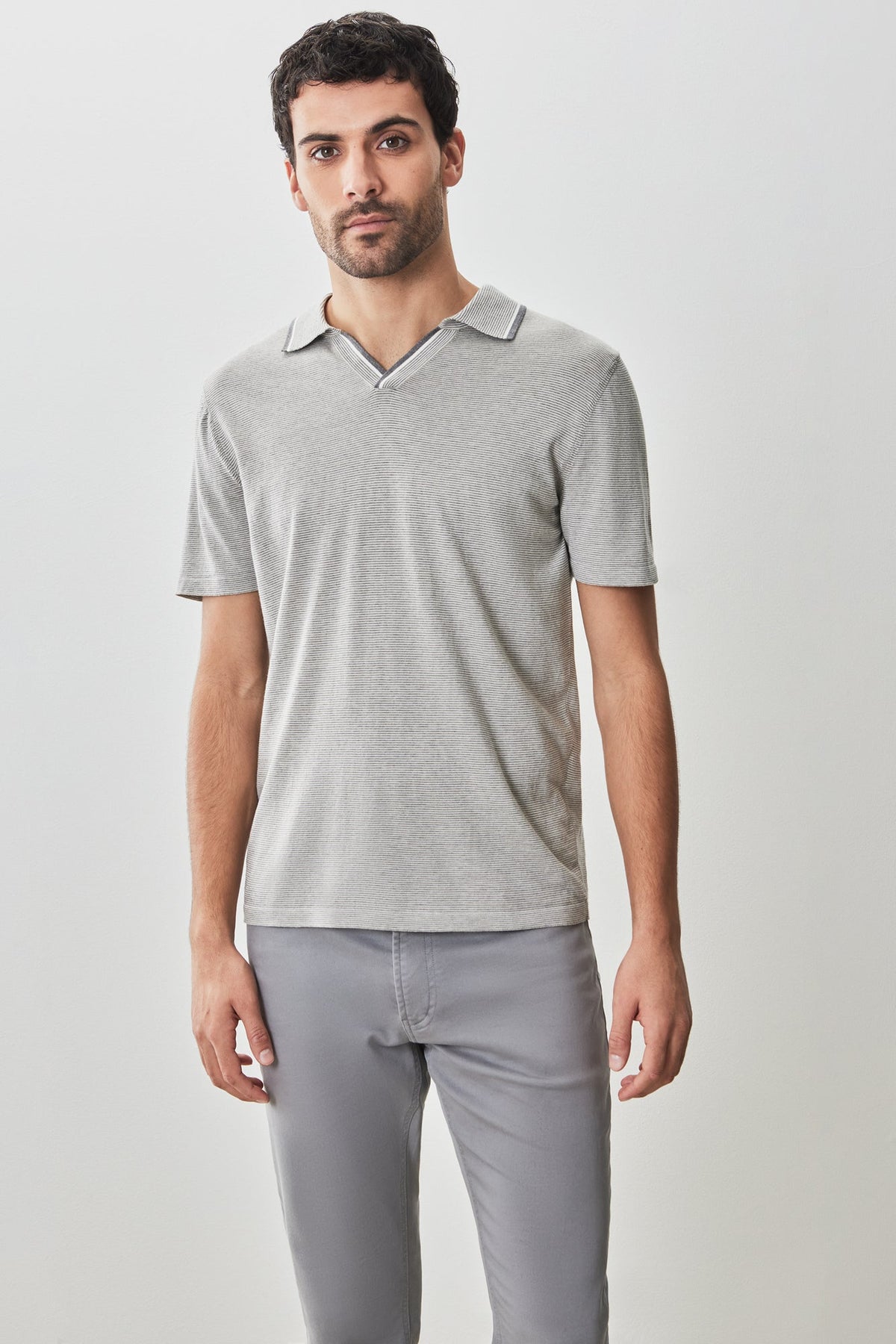 Polo col ouvert pour homme par Robert Barakett | RB51212 Enrico Pierre | Machemise.ca, vêtements mode pour hommes