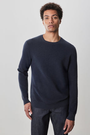 Chandail à manches longues col rond pour homme par Robert Barakett | Enrique RB52270 Marine | Machemise.ca, vêtements mode pour hommes