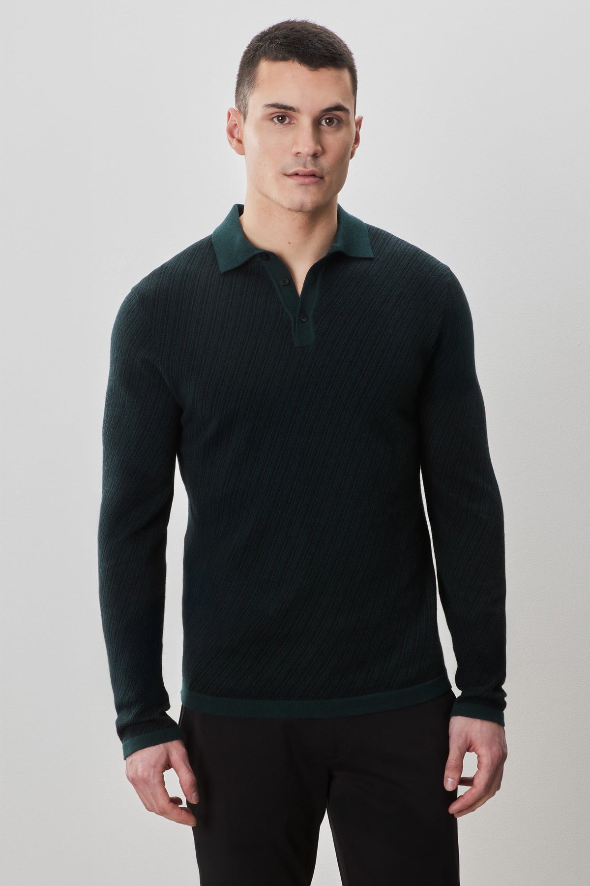Polo M.L. pour homme par Robert Barakett | RB52321 Borja Vert Profond | Machemise.ca, vêtements mode pour hommes