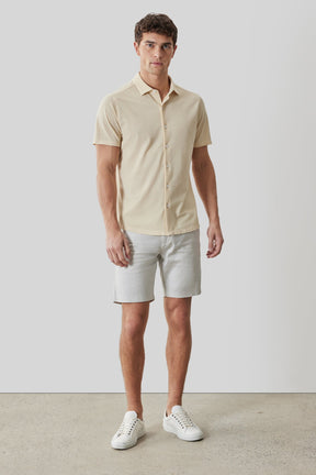 Chemise en Knit pour homme par Robert Barakett | RB61025 Irving Jaune Doux | Machemise.ca, vêtements mode pour hommes