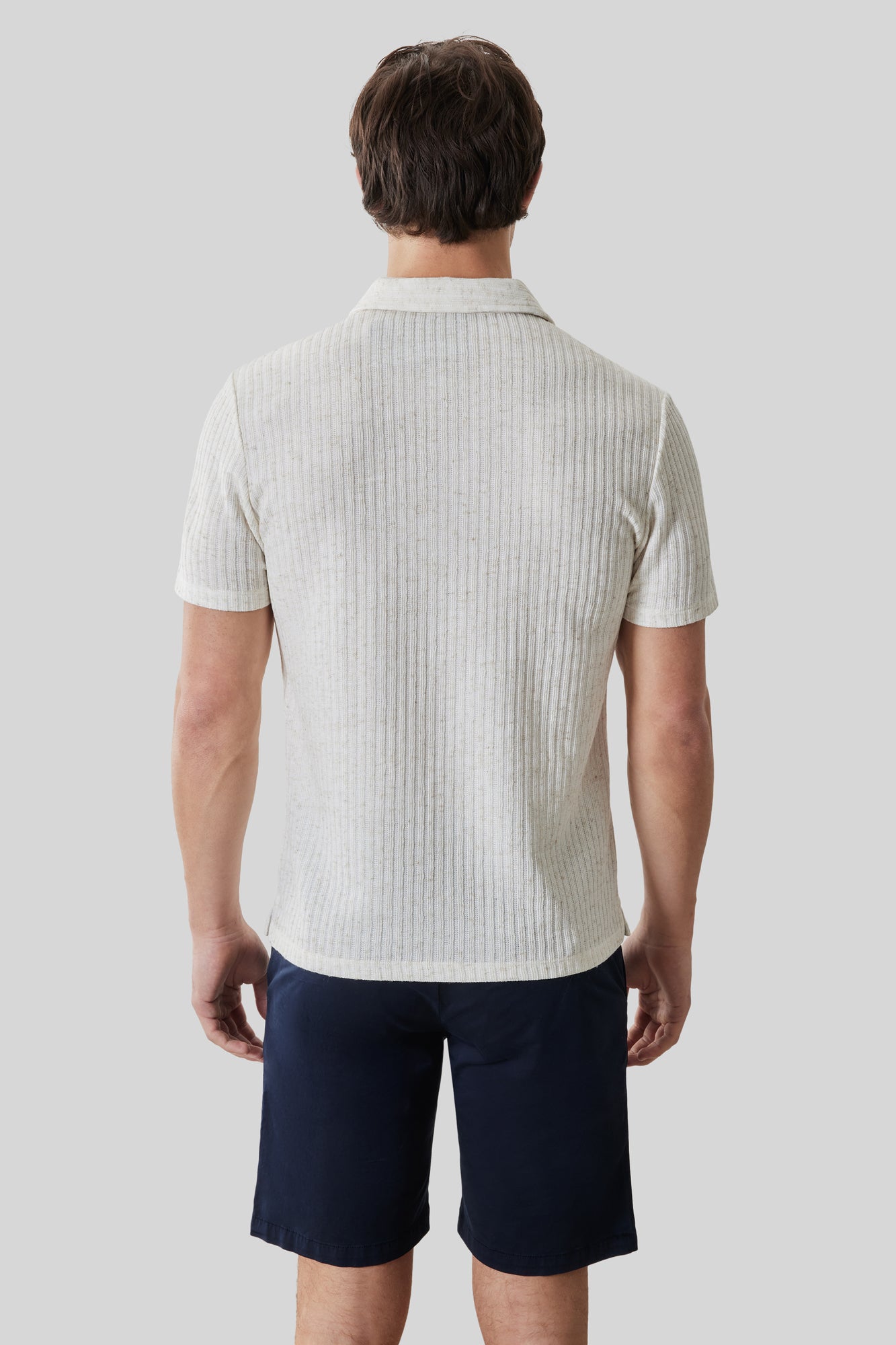 Polo col ouvert pour homme par Robert Barakett | RB61029 Isadore Cygne | Machemise.ca, vêtements mode pour hommes