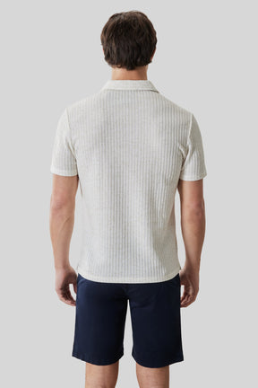 Polo col ouvert pour homme par Robert Barakett | RB61029 Isadore Cygne | Machemise.ca, vêtements mode pour hommes