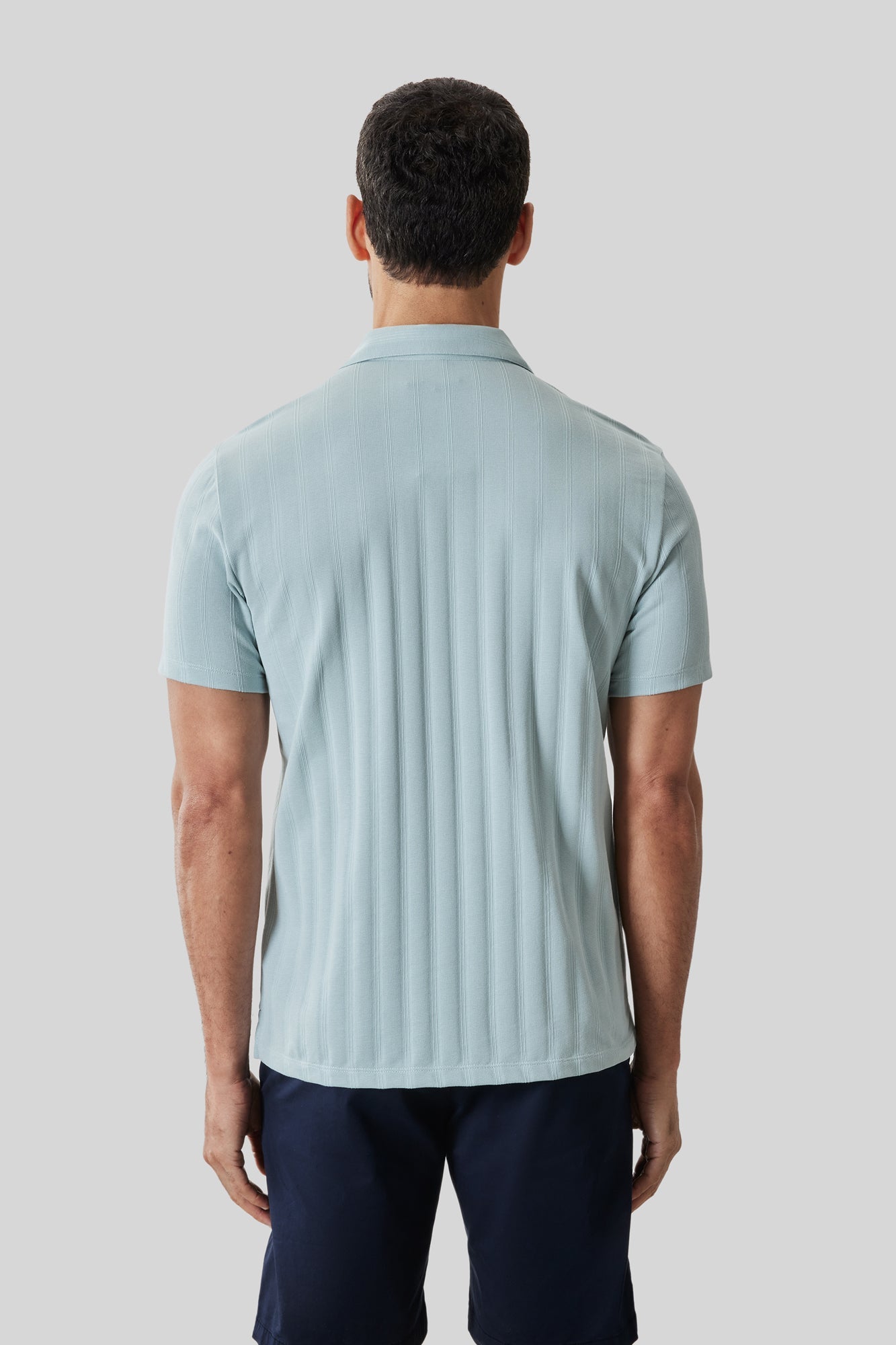 Polo pour homme par Robert Barakett | RB61050 Caspian Sarcelle Poussiéreuse | Machemise.ca, vêtements mode pour hommes