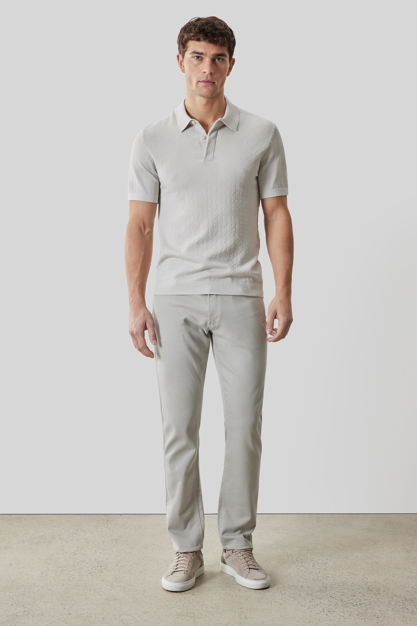 Polo avec patte pour homme par Robert Barakett | RB61092 Halric Cygne | Machemise.ca, vêtements mode pour hommes