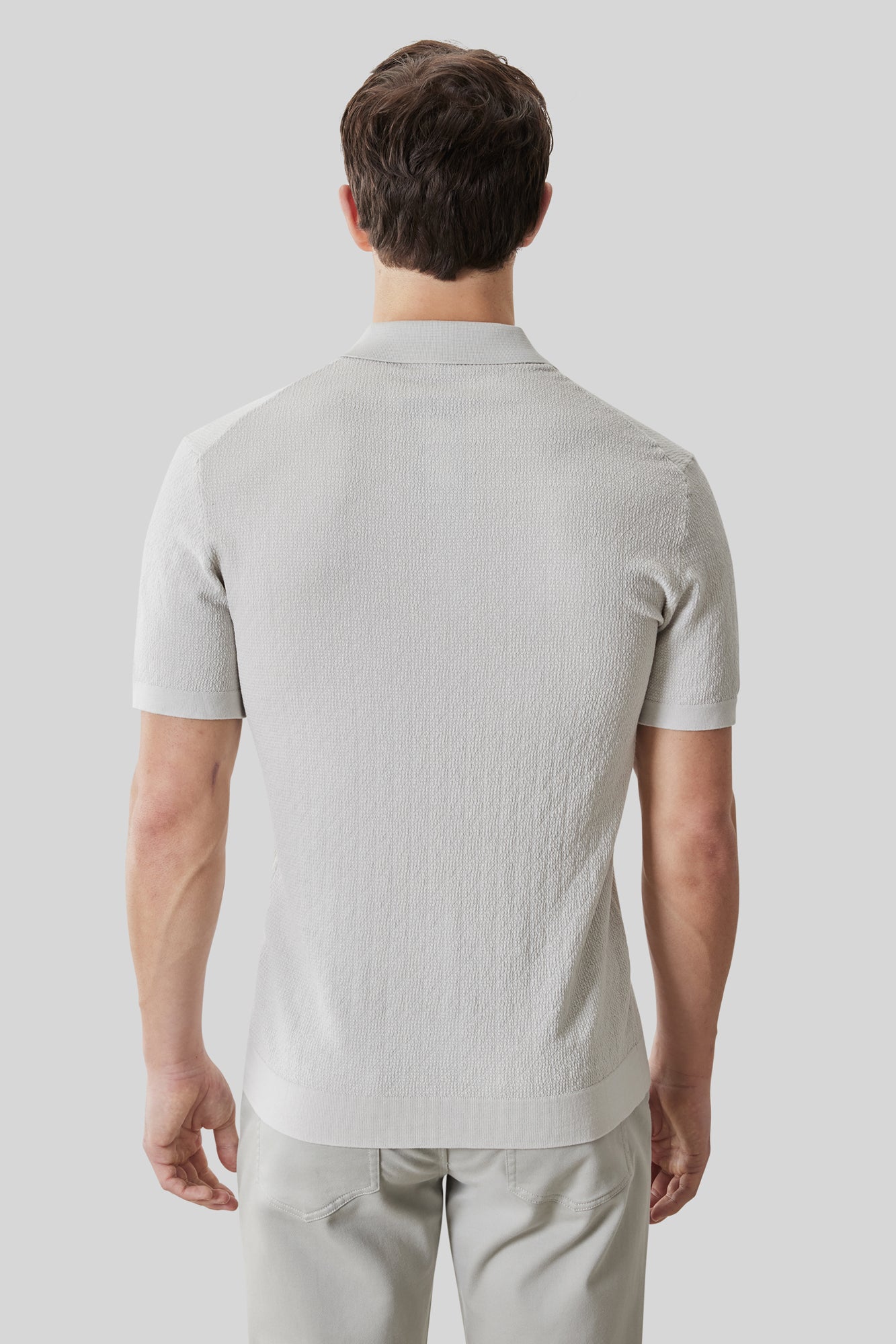 Polo avec patte pour homme par Robert Barakett | RB61092 Halric Cygne | Machemise.ca, vêtements mode pour hommes