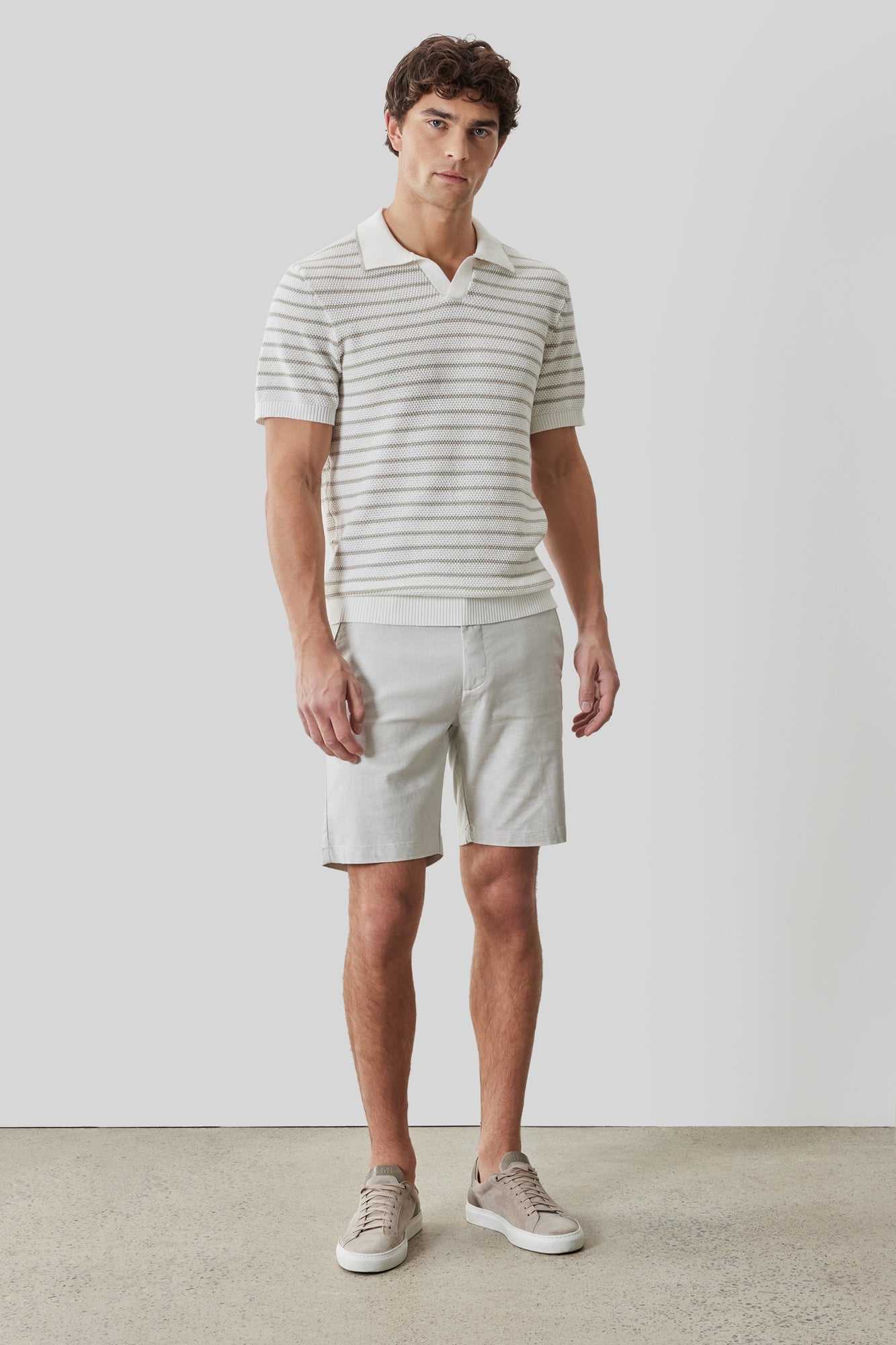 Polo col ouvert pour homme par Robert Barakett | RB61103 Stellan Blanc | Machemise.ca, vêtements mode pour hommes