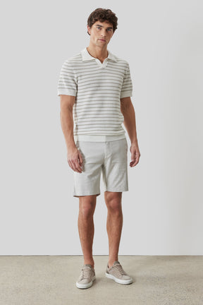 Polo col ouvert pour homme par Robert Barakett | RB61103 Stellan Blanc | Machemise.ca, vêtements mode pour hommes
