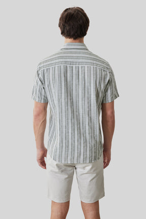 Chemise tissée pour homme par Robert Barakett | RB61150 Daiki Olive Crépuscule | Machemise.ca, vêtements mode pour hommes