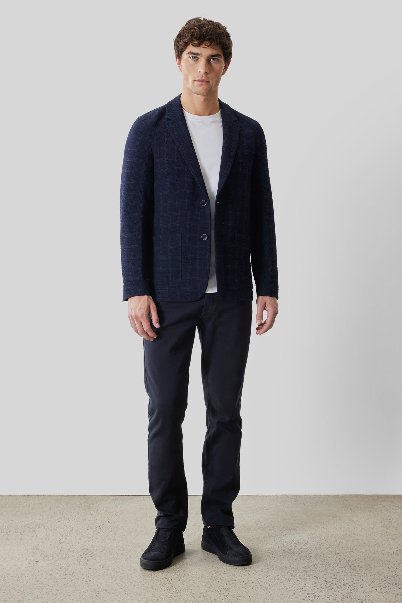Veston pour homme par Robert Barakett | RB61151 Quincy Caspienne Foncée | Machemise.ca, vêtements mode pour hommes