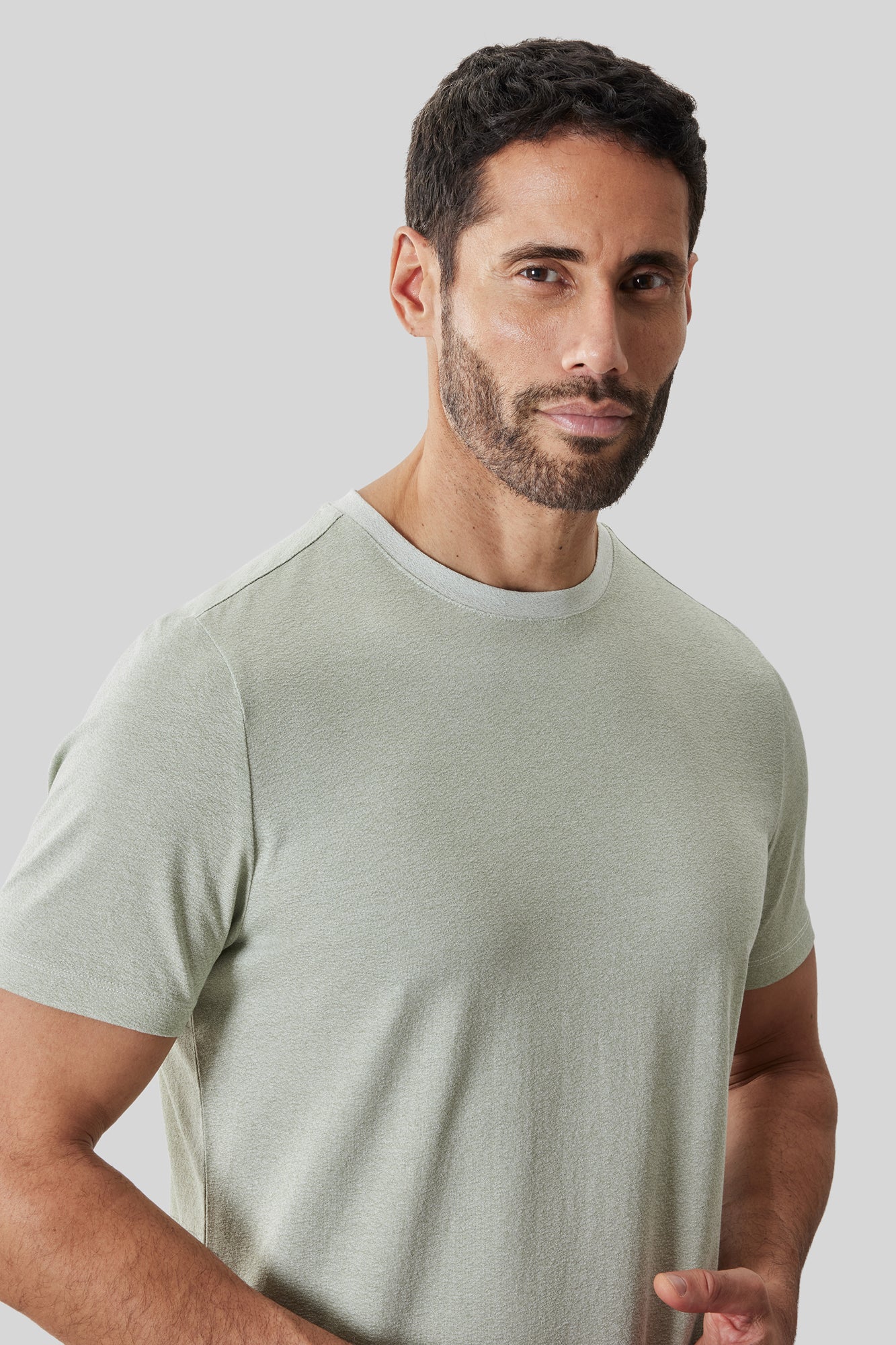 T-Shirt col rond pour homme par Robert Barakett | RB61191 Roscoe Vert Désert | Machemise.ca, vêtements mode pour hommes