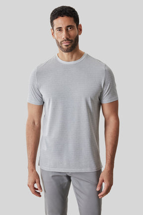 T-Shirt col rond pour homme par Robert Barakett | RB61191 Roscoe Gris Minéral | Machemise.ca, vêtements mode pour hommes