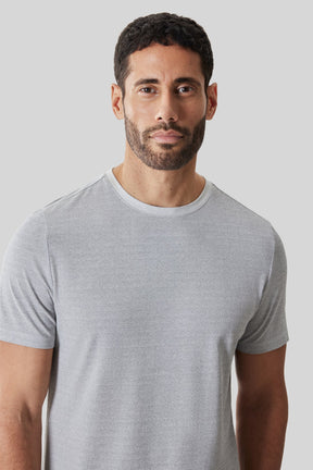 T-Shirt col rond pour homme par Robert Barakett | RB61191 Roscoe Gris Minéral | Machemise.ca, vêtements mode pour hommes