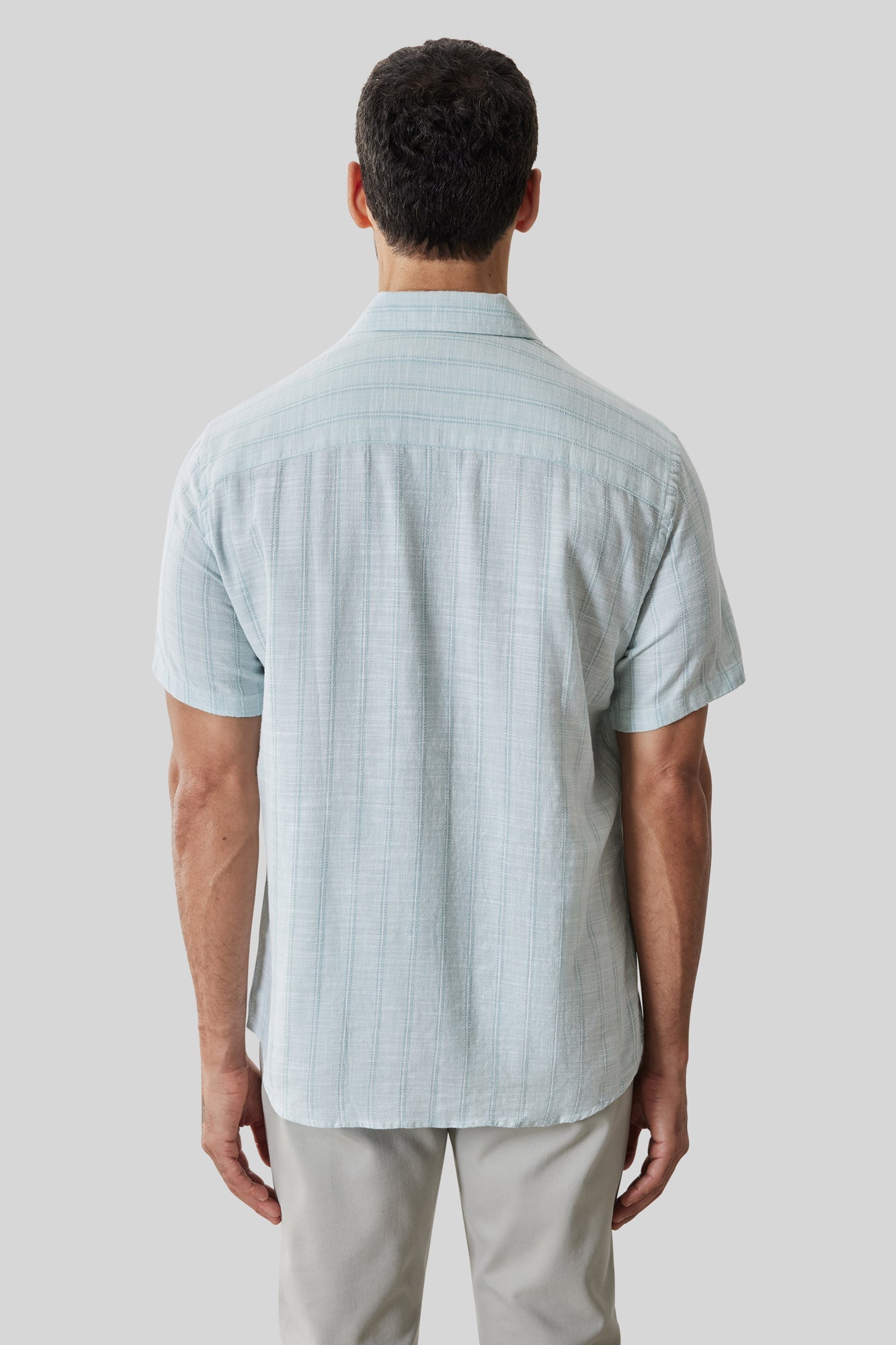 Chemise tissée pour homme par Robert Barakett | RB61196 Satoru Aqua | Machemise.ca, vêtements mode pour hommes