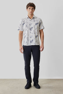 Chemise tissée pour homme par Robert Barakett | RB61200 Manolo Blanc | Machemise.ca, vêtements mode pour hommes