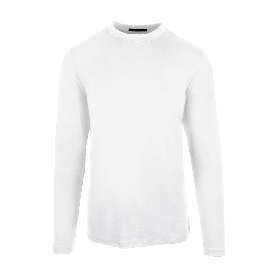 Chandail manches longues crew neck Robert Barakett | GEORGIA RB82247 Blanc | Boutique Vvög