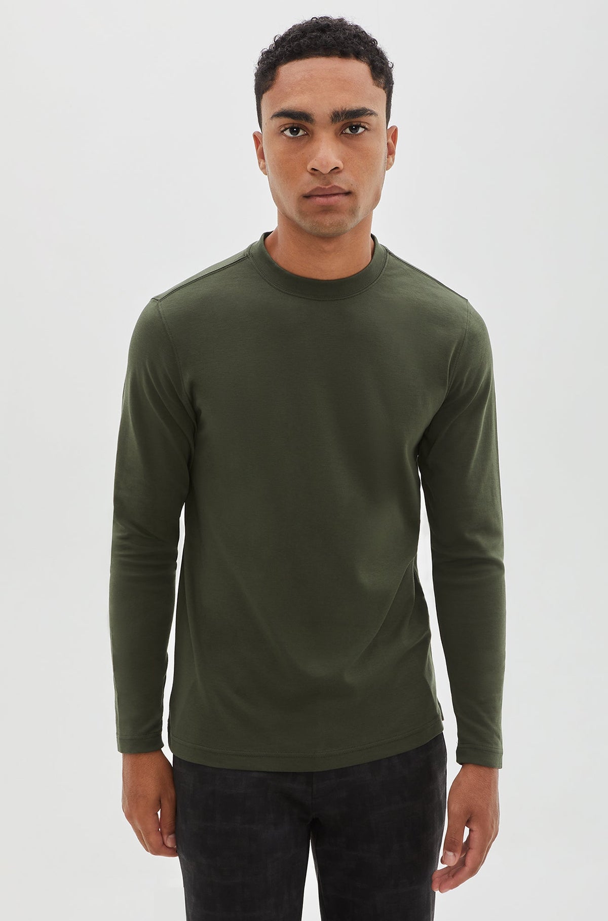 Chandail manches longues pour homme par Robert Barakett | Georgia RB82247 Vert Kaki | Boutique Vvög, vêtements mode pour homme et femme