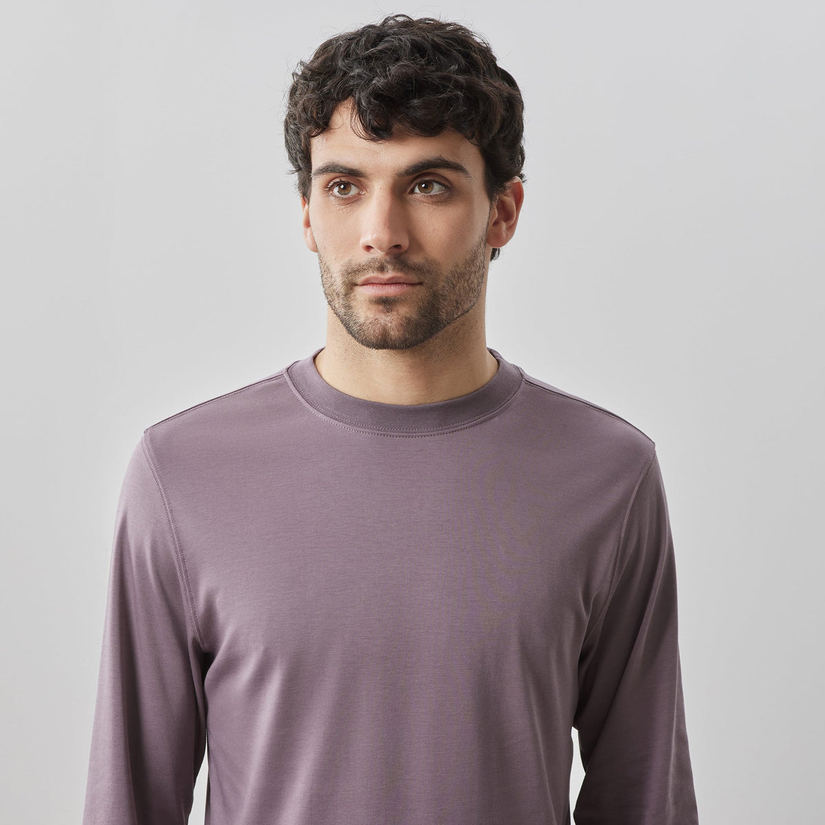 Chandail col rond pour homme par Robert Barakett | RB82247 Georgia Violet Persistant | Machemise.ca, vêtements mode pour hommes