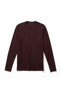 Chandail à col rond montant pour homme par Robert Barakett | Georgia RB82247 Bordeaux Profond | Machemise.ca, vêtements mode pour hommes