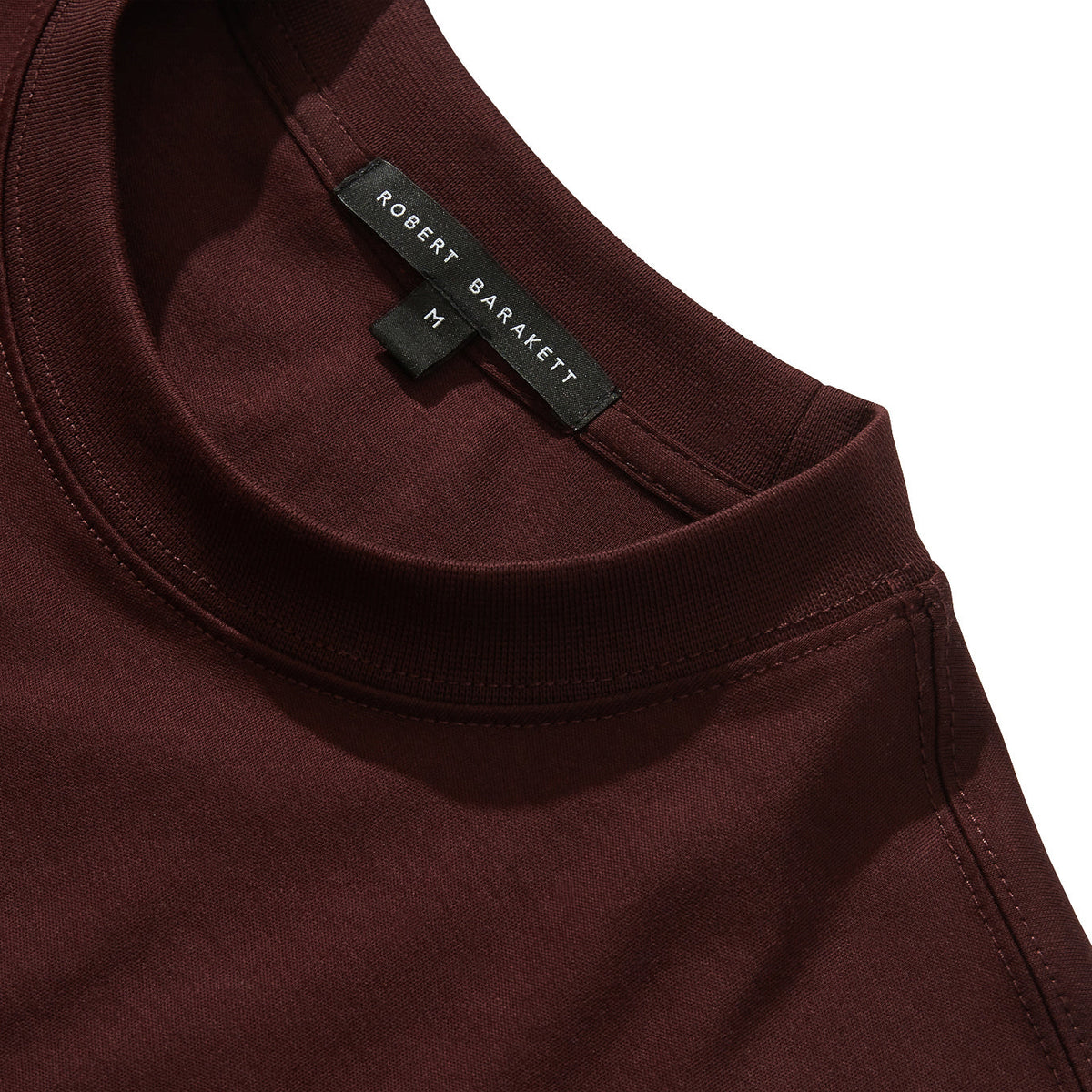 Chandail à col rond montant pour homme par Robert Barakett | Georgia RB82247 Bordeaux Profond | Machemise.ca, vêtements mode pour hommes