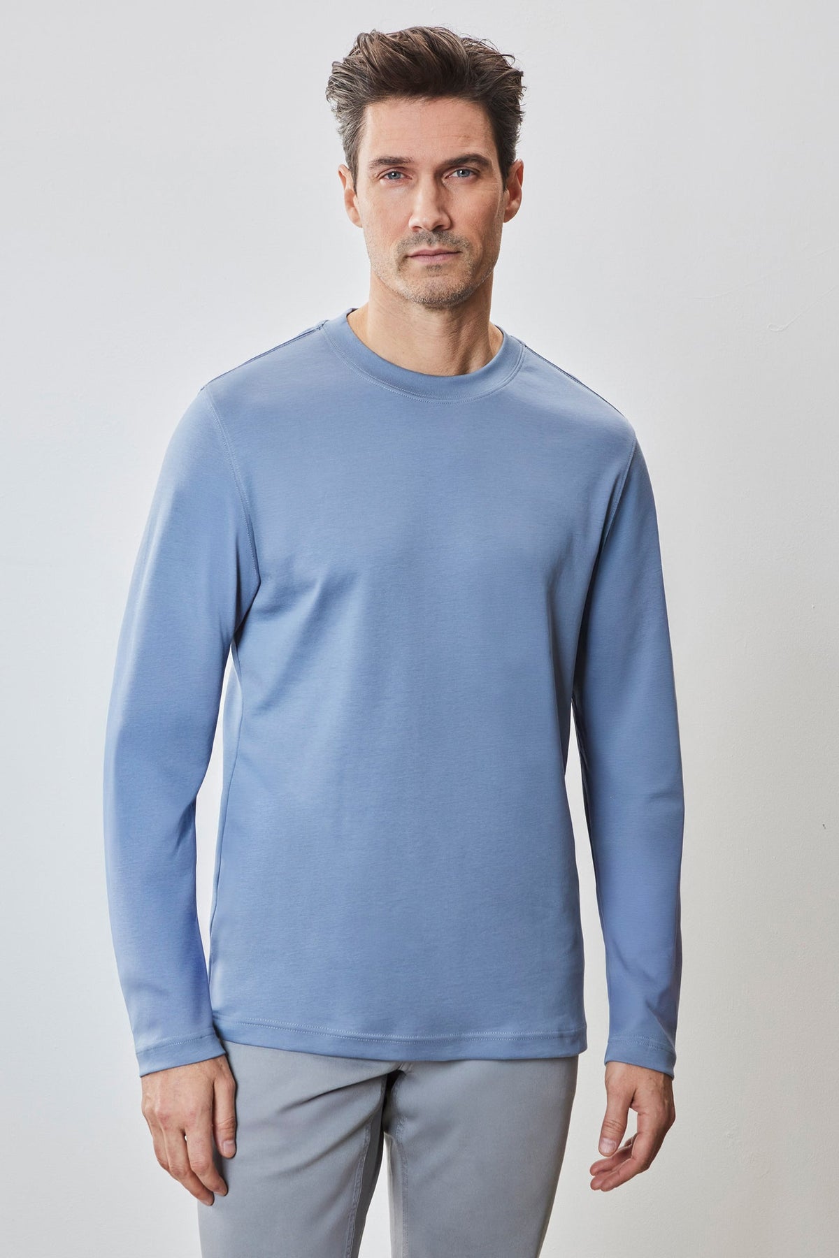 Chandail col rond pour homme par Robert Barakett | RB82247 Georgia Métallique | Machemise.ca, vêtements mode pour hommes